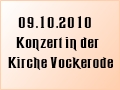 Konzert 09.10.2010 in der Kirche Vockerode