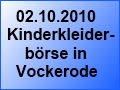 02.10.2010 Kinderkleiderb&ouml;rse in Vockerode