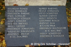 Die Gedenkstätte für die Gefallenen des Ersten und Zweiten Weltkrieges in Rehsen