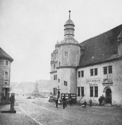 Das Rathaus zu Dessau kurz vor dem Umbau um 1880 