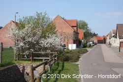 Sanierte Dorfstra&szlig;e in Gohrau