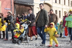Die W&ouml;rlitzer Kita "Villa Sonnenschein" beim Fr&uuml;hlingserwachen 2010 in W&ouml;rlitz
