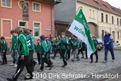 Der Sportverein "SV Gr&uuml;n Wei&szlig; W&ouml;rlitz e.V." beim Fr&uuml;hlingserwachen 2010 in W&ouml;rlitz