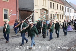 Die M&auml;nner und Frauen der W&ouml;rlitzer Gondelstation beim Fr&uuml;hlingserwachen 2010 in W&ouml;rlitz