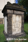 Gedenkstein des Predigers Christian-Friedrich Schubring an der Johanniskirche in Dessau