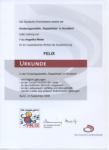 Im September 2009 erha&auml;lt die Kita Rappelkiste in Horstdorf die Auszeichnung Felix vom Deutschen Chorverband