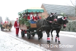 Umzug der Weihnachtsmänner 2009 in Horstdorf