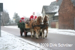 Umzug der Weihnachtsmänner 2009 in Horstdorf