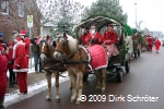 Umzug der Weihnachtsmänner 2009 in Horstdorf