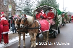 Umzug der Weihnachtsmänner 2009 in Horstdorf