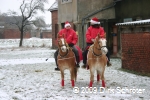 Umzug der Weihnachtsmänner 2009 in Horstdorf