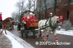 Umzug der Weihnachtsmänner 2009 in Horstdorf