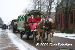 Umzug der Weihnachtsmänner 2009 in Horstdorf