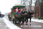 Umzug der Weihnachtsmänner 2009 in Horstdorf