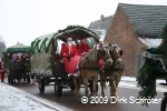 Umzug der Weihnachtsmänner 2009 in Horstdorf