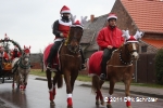 Der Umzug der Weihnachtsmänner 2011 - Weihnachtsreiter in Horstdorf