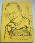 Buchcover "Uff's Maul jekuhkt" von Willy Krause anhaltische Mundartdichtung