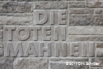Detailaufnahme vom Mahnmal für die Opfer des Faschismus im Stadtpark Dessau