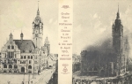 Brand des Rathauses in Dessau im April 1910