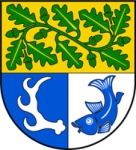 Das offizielle Wappen der Gemeinde Vockerode